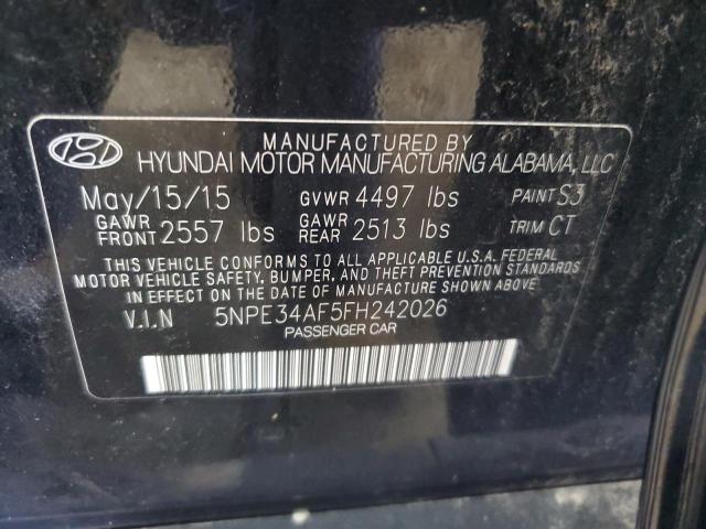 2015 HYUNDAI SONATA SPO - 5NPE34AF5FH242026