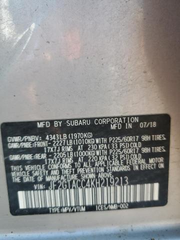 2019 SUBARU CROSSTREK JF2GTACC4KH219213