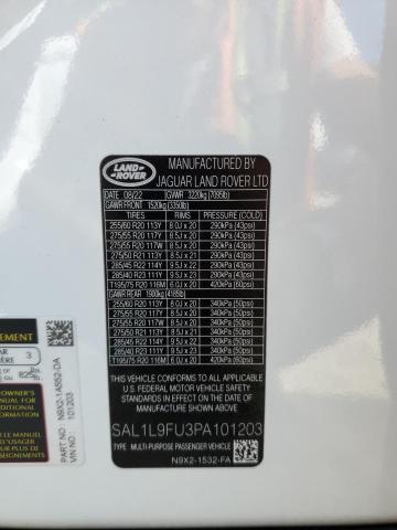 2023 LAND ROVER RANGE ROVE SAL1L9FU3PA101203