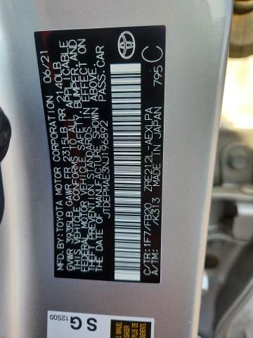 2022 TOYOTA COROLLA LE JTDEPMAE3NJ196892