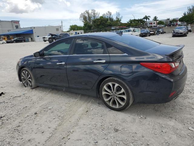 HYUNDAI SONATA SE 2014 blue sedan 4d gas 5NPEC4AC0EH831571 photo #3