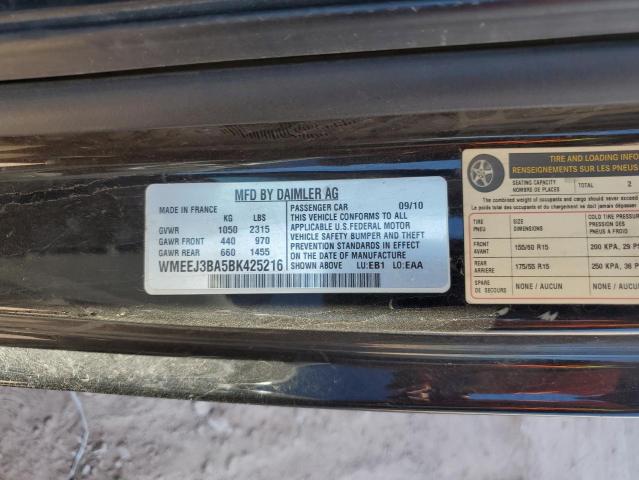 2011 SMART FORTWO - WMEEJ3BA5BK425216