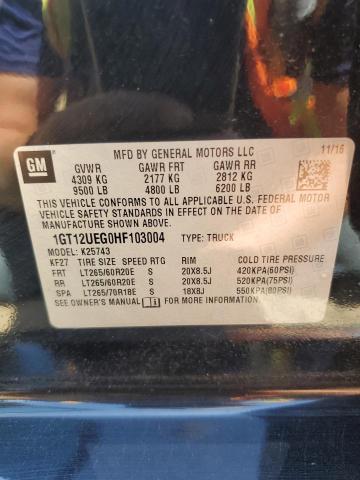 2017 GMC SIERRA K25 1GT12UEG0HF103004