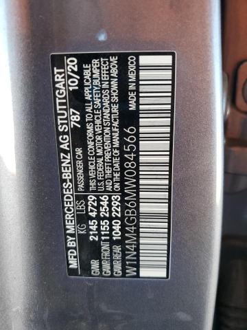 2021 MERCEDES-BENZ GLB 250 W1N4M4GB6MW084566