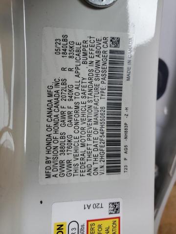 2023 HONDA CIVIC SPORT 2HGFE2F54PH550626