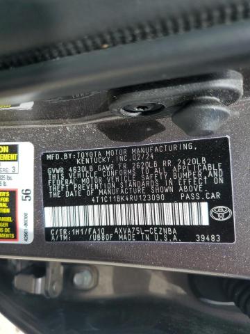 2024 TOYOTA CAMRY LE - 4T1C11BK4RU123090