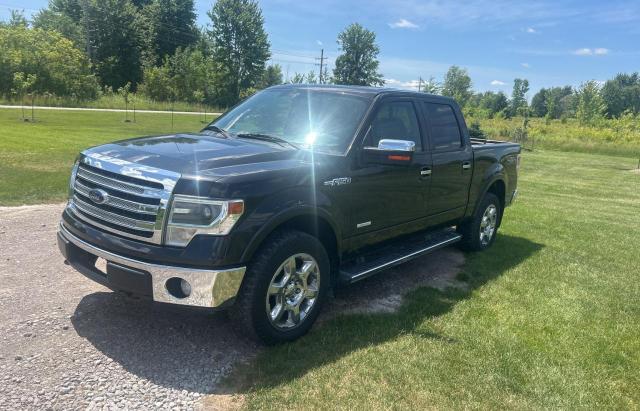 FORD F150 SUPER 2013 black crew pic gas 1FTFW1ET2DKD87906 photo #3