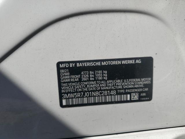 2022 BMW 330XI - 3MW5R7J01N8C28148