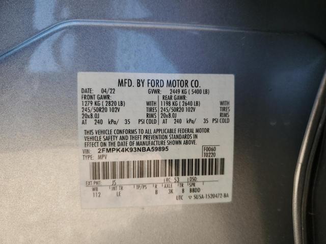 2022 FORD EDGE TITAN - 2FMPK4K93NBA59895