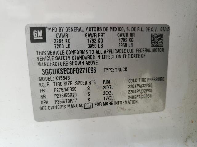 2015 CHEVROLET silverado 3GCUKSEC0FG271896