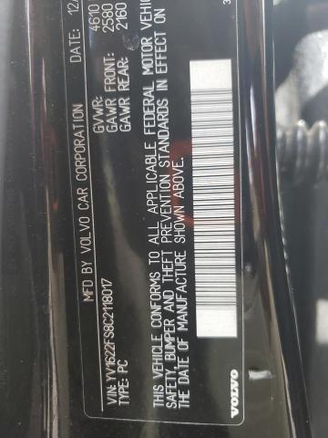 2018 VOLVO S60 T5 YV1622FS8C2118017