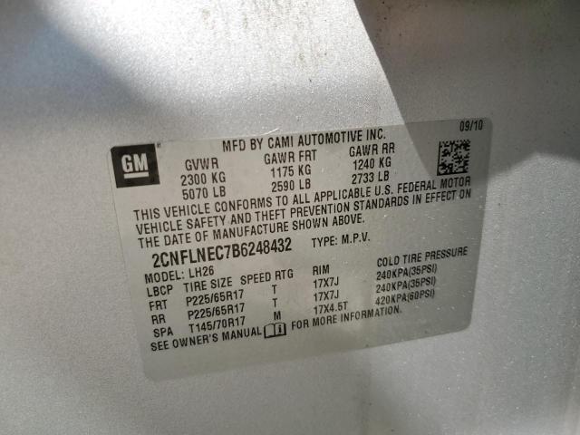 2011 CHEVROLET EQUINOX LT - 2CNFLNEC7B6248432