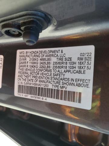2022 HONDA CR-V EX 5J6RW1H59NA011263