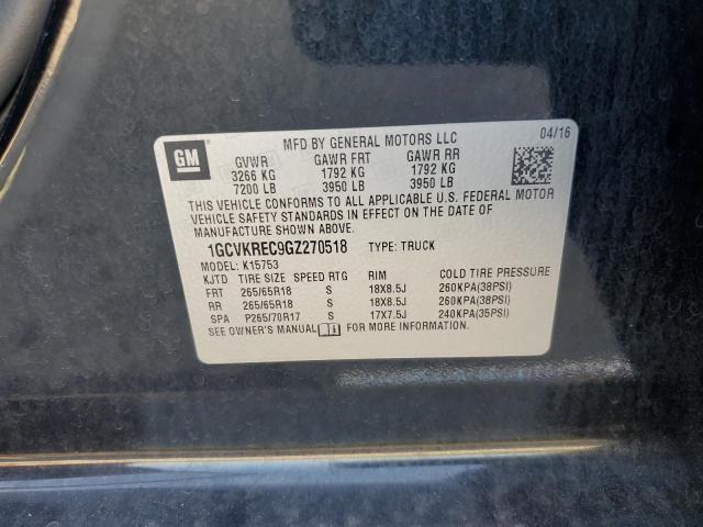 2016 CHEVROLET SILVERADO 1GCVKREC9GZ270518