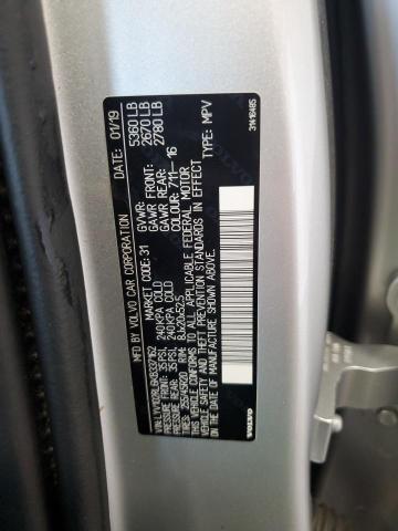 2019 VOLVO XC60 T5 IN LYV102RL6KB337162