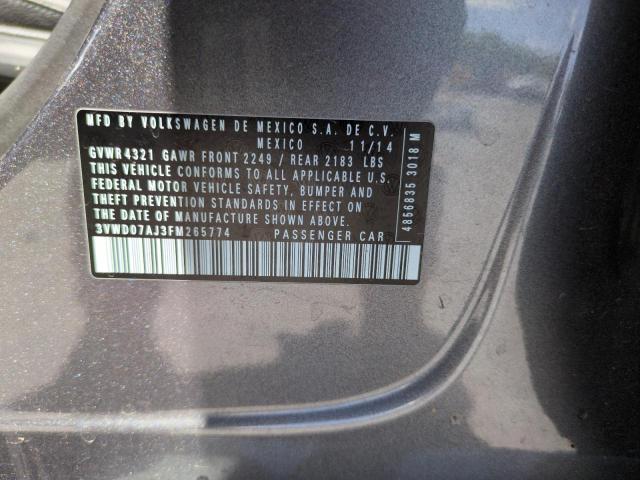 2015 VOLKSWAGEN JETTA SE - 3VWD07AJ3FM265774