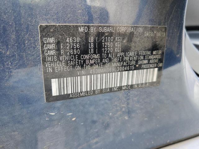 2020 SUBARU LEGACY 4S3BWAB69L3004615