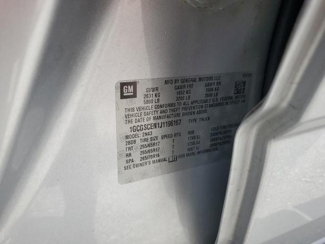 2018 CHEVROLET COLORADO L - 1GCGSCEN1J1196167