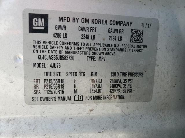 2018 BUICK ENCORE PRE KL4CJASB6JB582720