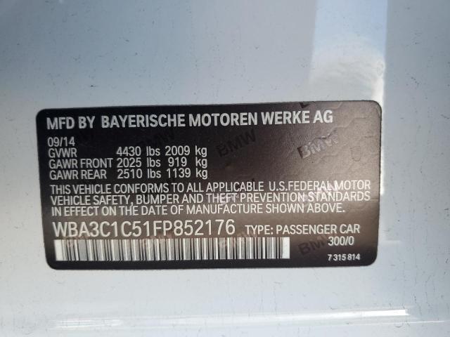 2015 BMW 328 I SULE WBA3C1C51FP852176