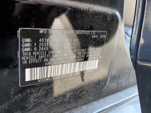 2016 SUBARU LEGACY 2.5 4S3BNAC6XG3029899