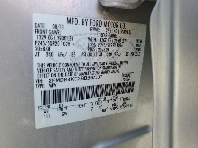 2011 FORD EDGE LIMIT - 2FMDK4KC2BBB67337