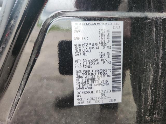2015 NISSAN PATHFINDER 5N1AR2MM3FC617723