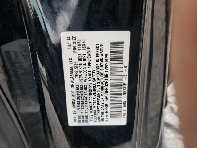 2015 HONDA ODYSSEY TO 5FNRL5H90FB026106