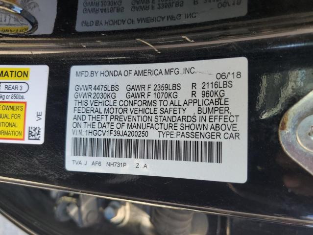 2018 HONDA ACCORD SPORT - 1HGCV1F39JA200250