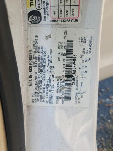 2011 FORD FUSION SEL - 3FAHP0JA8BR294018