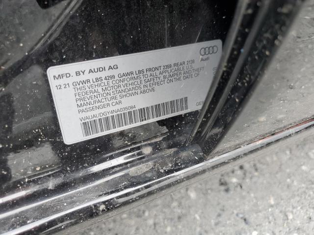 2022 AUDI A3 PREMIUM WAUAUDGY4NA035084
