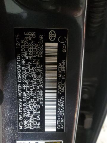 2016 TOYOTA PRIUS - JTDKBRFU8G3502376
