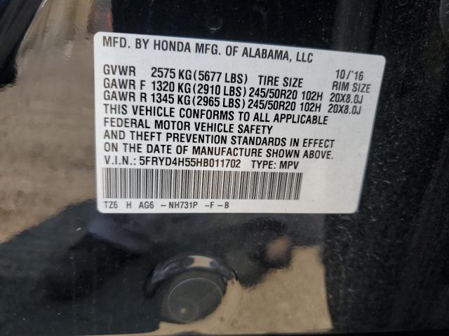 2017 ACURA MDX TECHNO 5FRYD4H55HB011702