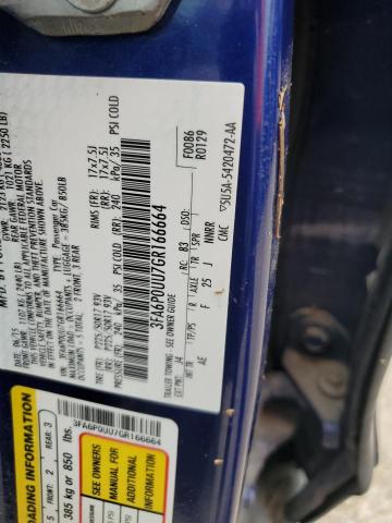 2016 FORD FUSION S H 3FA6P0UU7GR166664