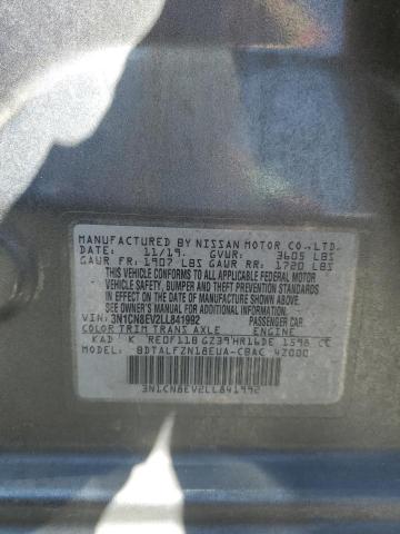 2020 NISSAN VERSA SV 3N1CN8EV2LL841992