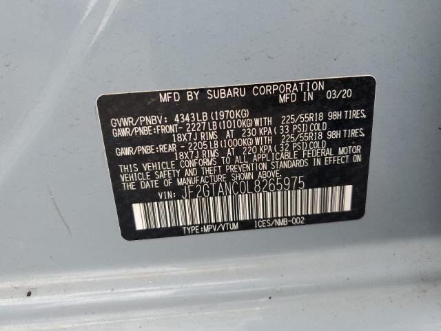2020 SUBARU CROSSTREK JF2GTANC0L8265975
