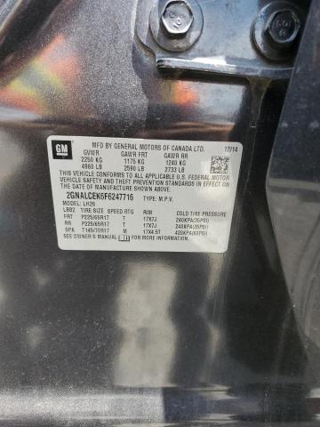 2015 CHEVROLET EQUINOX LT - 2GNALCEK6F6247716