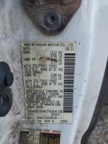 2015 NISSAN FRONTIER S - 1N6BD0CT0FN768458