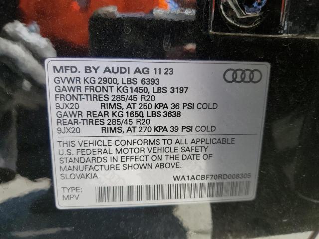 2024 AUDI Q7 PREMIUM WA1ACBF70RD008305