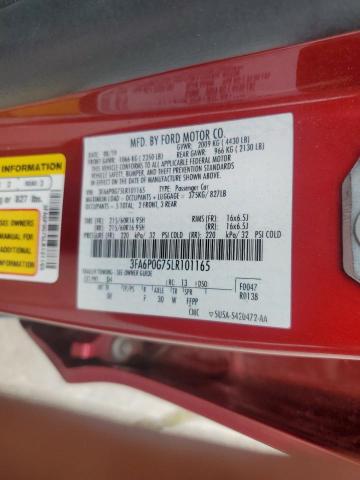 2020 FORD FUSION S - 3FA6P0G75LR101165
