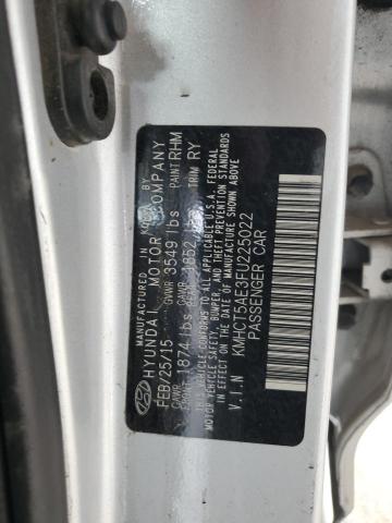 2015 HYUNDAI ACCENT GS KMHCT5AE3FU225022