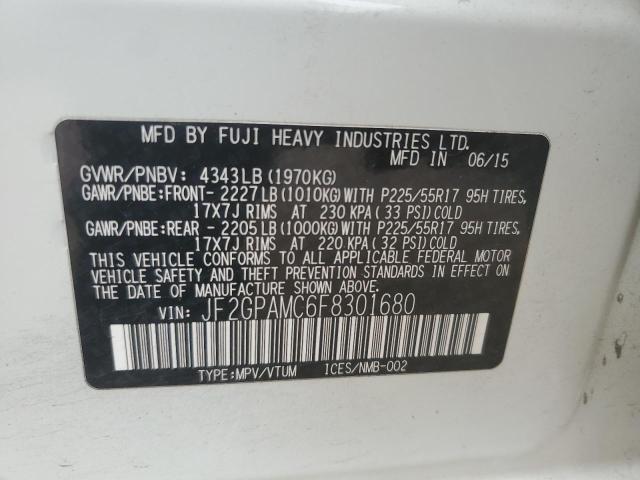 2015 SUBARU XV CROSSTR JF2GPAMC6F8301680