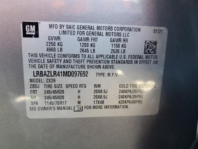 2021 BUICK ENVISION P LRBAZLR41MD097692