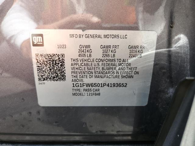 2023 CHEVROLET BOLT EV 1L 1G1FW6S01P4193652