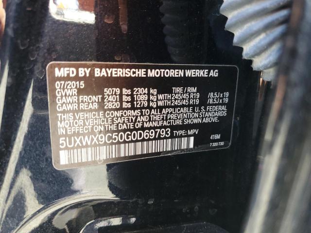 2016 BMW X3 XDRIVE2 - 5UXWX9C50G0D69793