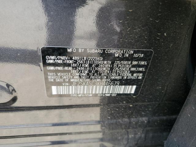 2019 SUBARU FORESTER L JF2SKASC3KH446679