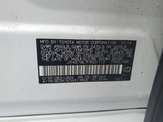2015 LEXUS GS 350 - JTHCE1BL7FA001112
