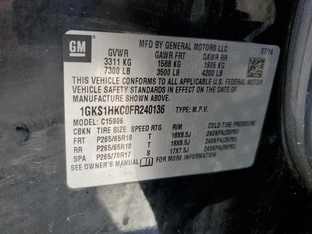 2015 GMC YUKON XL C 1GKS1HKC0FR240136