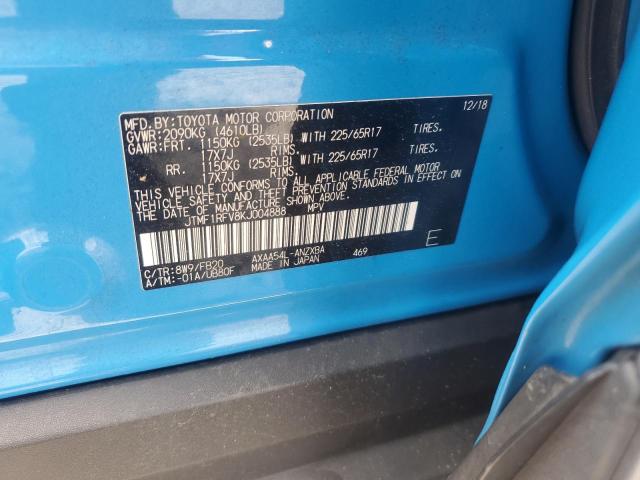 2019 TOYOTA RAV4 LE JTMF1RFV8KJ004888