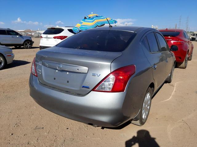 NISSAN VERSA S 2012 gray  gas 3N1CN7AP5CL895790 photo #4